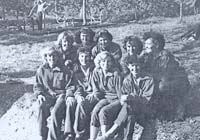 Zadarski zenski seniorski osmerac 1954. Buterin, Blaslov, Sutlovic, Sarin, Borkovic, Dominis, Polivec, Sakara i korm Nizeteo